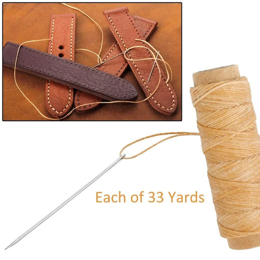 30m 0.8mm Leather Sewing Waxed Thread String Sewing Leather Hand Wax Stitching DIY Thread for Case Arts Crafts Handicraft Tool