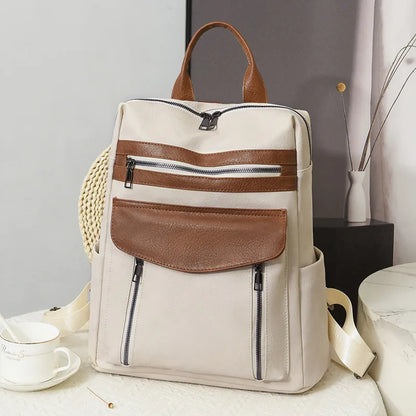 New Arrival Leather Laptop PU Backpack for Women Men  Backpack Fashion Travel Backpack Purse for Travel College Work