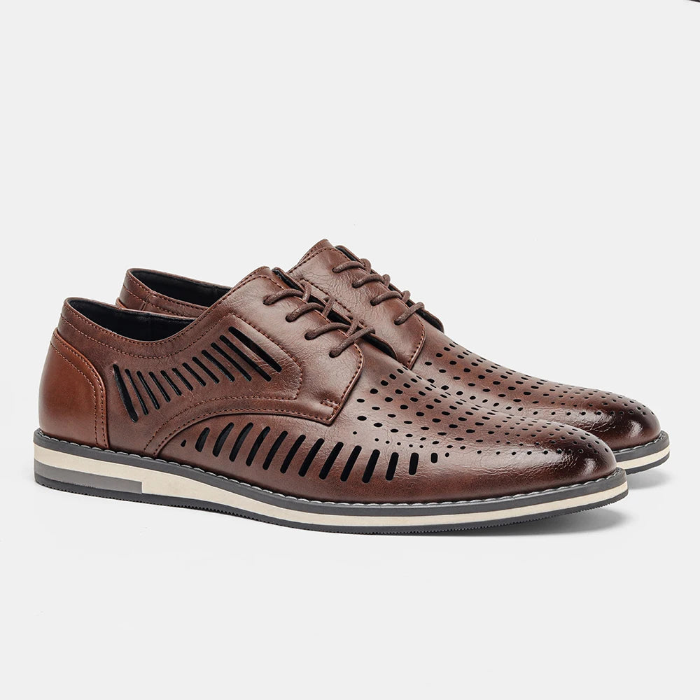 Leather loafer men fashion comfortable 2024 brand casual shoes men