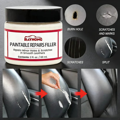 Leather restoring paste 60ml Natural Leather Filler Repair Compound Leather Restoration Cream For Tears Crack Burns Holes Filler