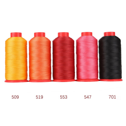 TEX 135 Nylon Bonded Thread 0.4MM Heavy Duty Fabric Sewing Leather Upholstery Shoes Canvas Sewing Stitch 420D/3 750 Yards Cone