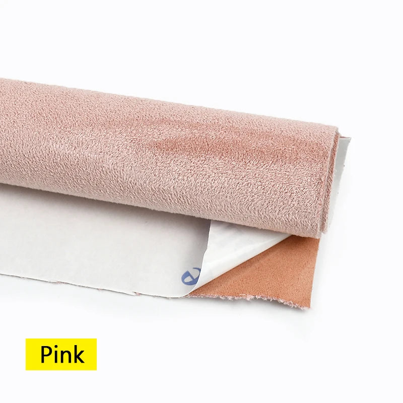 20*30-100*143cm Synthetic Leather Self-adhesive Fabric Car Interior Suede Adhesive Fabrics Door Velvet Decor Cloth DIY Accessory