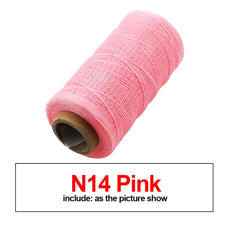 260M 150D Thickness Waxed Thread For Leather Waxed Cord For Diy Handicraft Tool Hand Stitching Thread Flat Waxed Sewing Line
