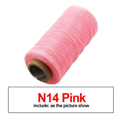 260M 150D Thickness Waxed Thread For Leather Waxed Cord For Diy Handicraft Tool Hand Stitching Thread Flat Waxed Sewing Line