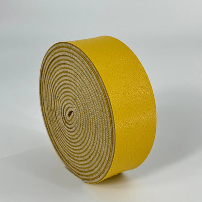 1 Roll of 2.5cm Wide Napa Texture Single Sided Synthetic Leather PU Strip 2mm Thickness for DIY Accessories Bag Strap Pet Collar