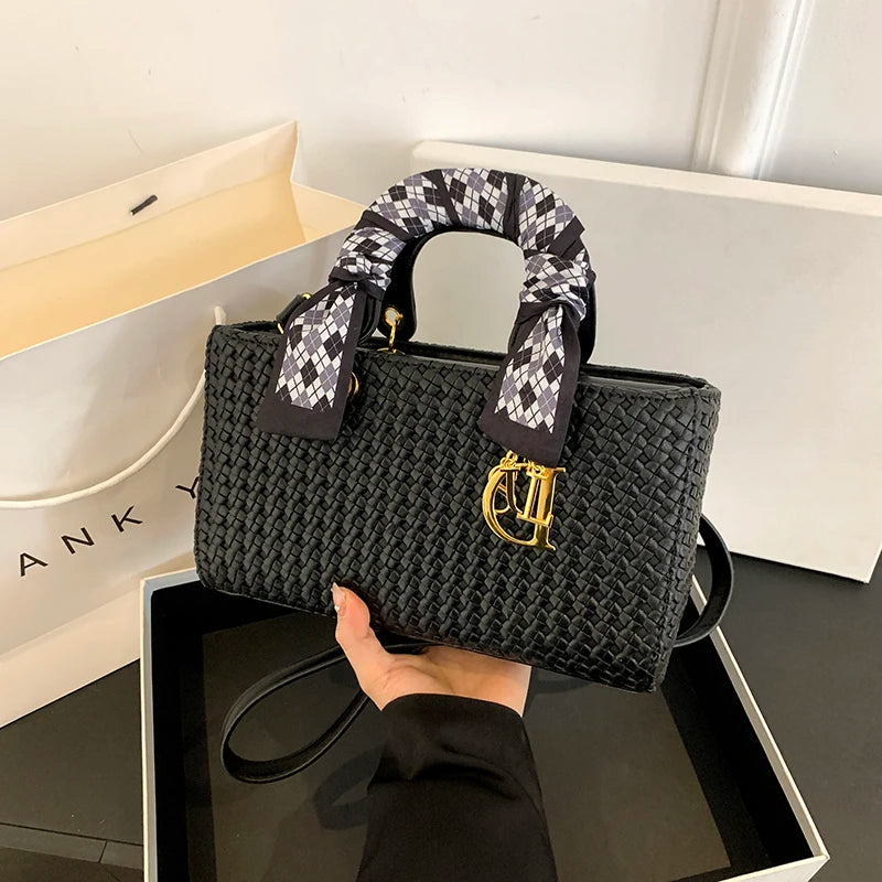 Luxury Leather Tote Bag for Ladies - Water-Resistant Designer Inspired Handbag with Interior Organizer