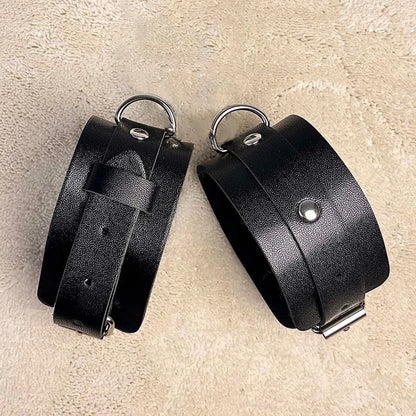 Women PU Leather Leg Harness Decoration Fashion Punk Waist to Leg Belt Caged Thigh Garter Belt Straps Goth Clothing Accessories