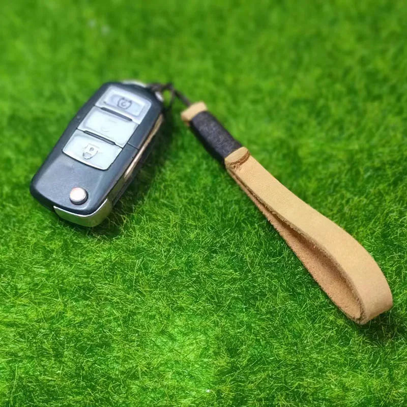 Genuine Leather Keychains first layer Cowhide Weave Lanyard Keyring Men Women Car Key Holder Auto Keyring Accessories Gifts