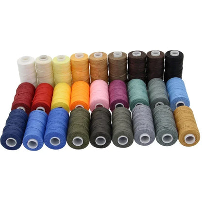 50M 0.8Mm Thickness Waxed Thread For Leather Waxed Cord For Diy Handicraft Tool Hand Stitching Thread Flat Waxed Sewing Line