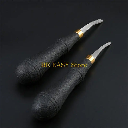 E28F Rougher Leather-Craft Hand Tool Stainless Steel Leathercraft Tools-Leather Beveler Tool for DIY Leather-Crafts