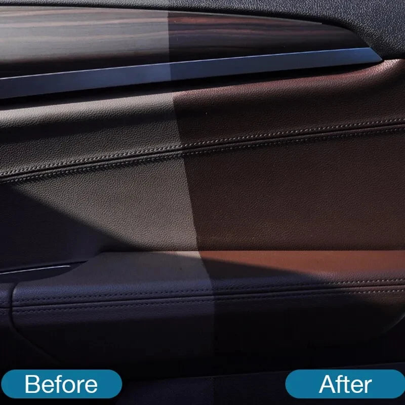 Plastic Leather Restorer Interior Trim Conditioner Polish Shine Cleaner Restore New Black Color Fading Repair Car Care Detail