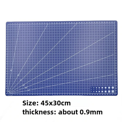 PVC Cutting Mat Workbench Pad for Sewing DIY Leather Craft Knife Engraving Double Sided Non Slip Durable Board