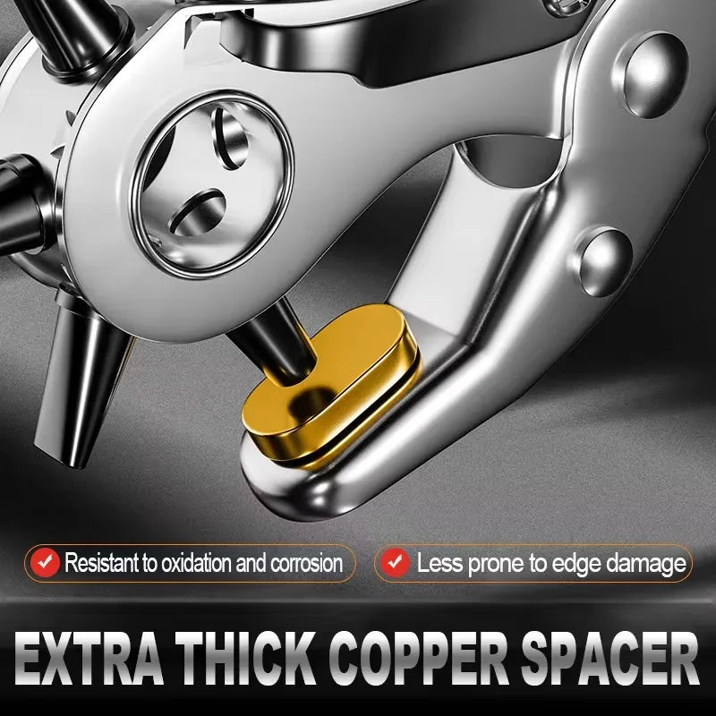 Leather Hole Punch Pliers Tools Multifunctional StainlessSteel Belt Hole Punching Tool Heavy Duty Eyelet Puncher Crafts Tool