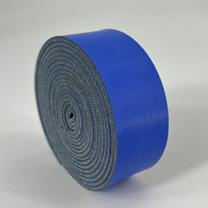 1 Roll of 2.5cm Wide Napa Texture Single Sided Synthetic Leather PU Strip 2mm Thickness for DIY Accessories Bag Strap Pet Collar