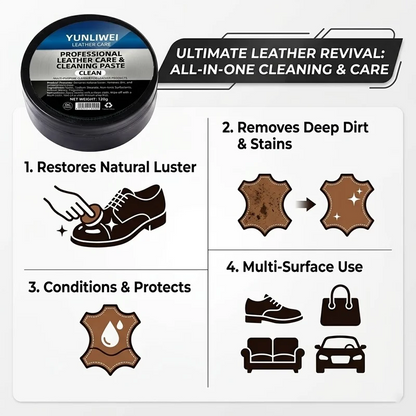 Yunliwei Multipurpose Advanced Leather Care Cream Luxury Car Interior Cleaner and Conditioner Repair Cream Seats Sofas Jackets