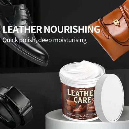 Leather Care Cream Maintain Furniture Shoes Car Interior Restoring Gloss Repair Cracked Nourishing Darken Leather Cream
