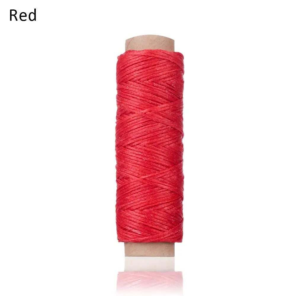 30m/roll Waxed Thread Cotton Cord String Strap Hand Stitching Thread for Leather Handicraft Tool Material Accessories