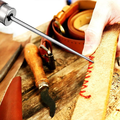 Professional Leather Wood Handle Awl Tools For Leather Craft Stitching Sewing Hand Tools Accessories