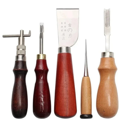 37 Piece DIY Leather Carving Tool Set Handmade Leather Sewing Set Leather Tool Set Home DIY Clothing Hand Tools
