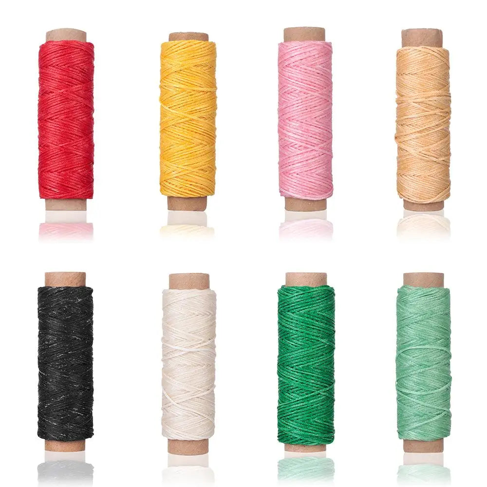 30m/roll Waxed Thread Cotton Cord String Strap Hand Stitching Thread for Leather Handicraft Tool Material Accessories