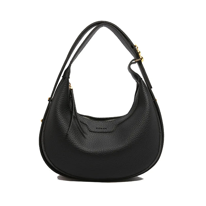 Women Underarm Bag Fashion Hobos Half Moon Saddle Shoulder Bags Luxury Pu Leather Crossbody Bag Phone Purses 2024 Commuting Bags