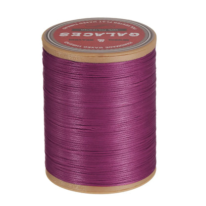Flat Leather Sewing Waxed Thread 190m / 208 Yards Polyester Wax String 100D Wax Stitching Cord for Leather Crafts Braided