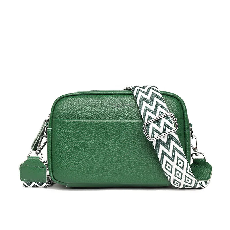 Genuine Leather Handbag For Women Crossbody Bag Cowhide Fashion Shopping Daily Casual Zipper Female Shoulder Bag to Lady gift