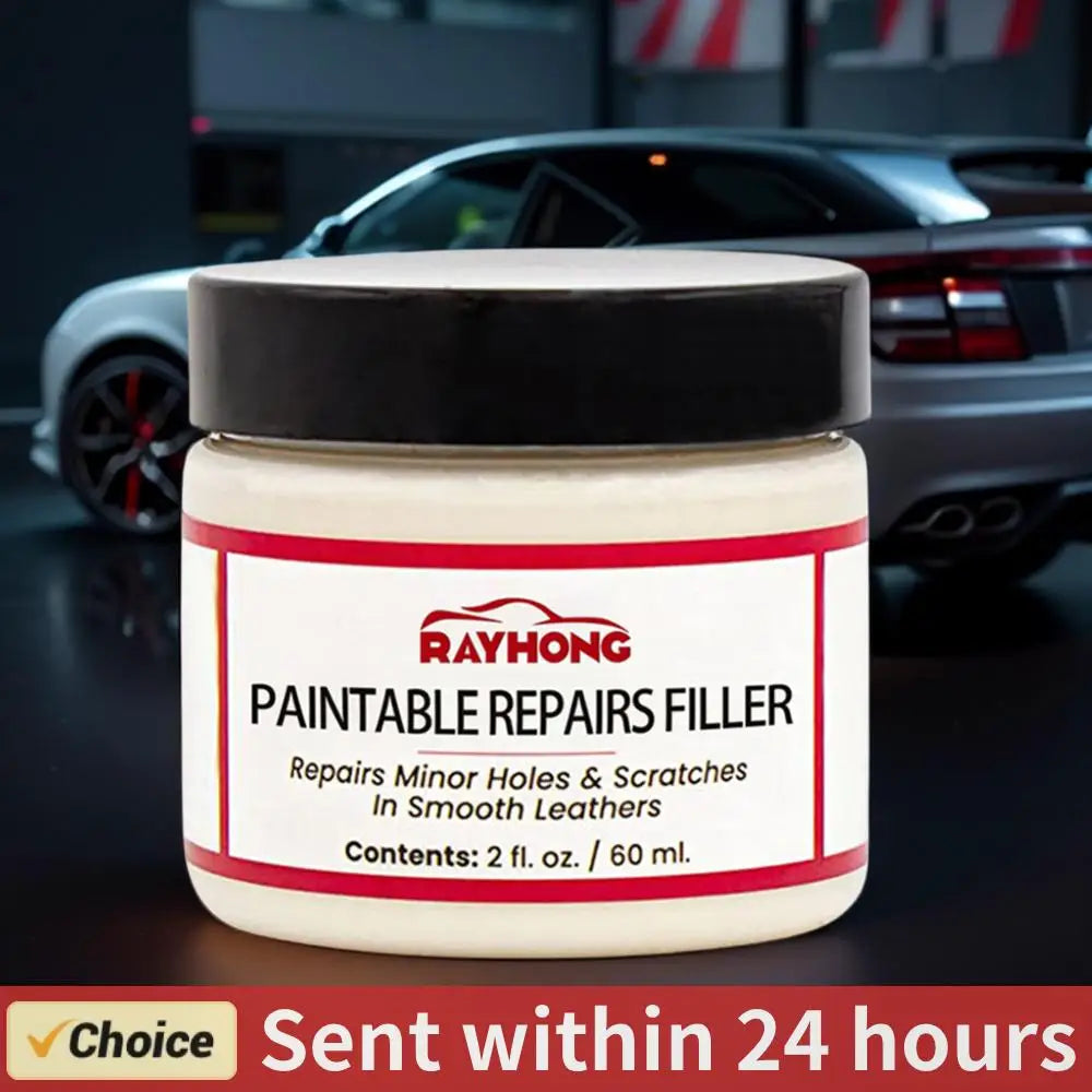 60ml Leather Filler Repair Compound Leather Restoration Cream Car Leather Conditioner Cleaner Car Repair Scratches Cracks