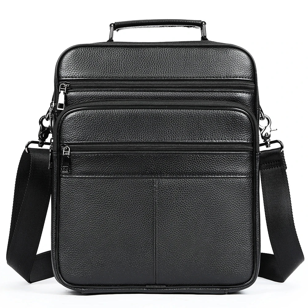 WESTAL Men's Bag Genuine Leather Messenger 13inch Laptop Bags for Document Business Bag Men Shoulder Purses 6173