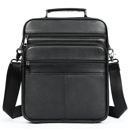 WESTAL Men's Bag Genuine Leather Messenger 13inch Laptop Bags for Document Business Bag Men Shoulder Purses 6173