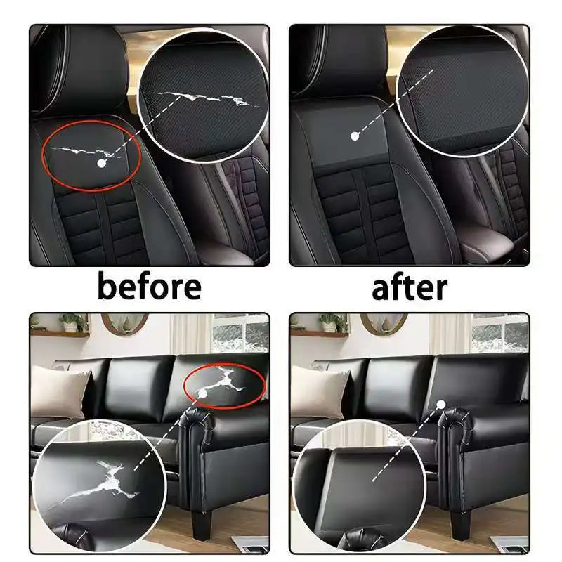 Waterproof Self-Adhesive PU Leather Patch Strong Glue Faux Leather Repair Tape Durable Refurbish Cover for Car Seat Sofa Furnitu