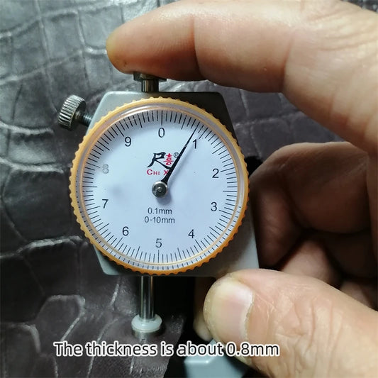 0.8mm Red-brown Crocodile Sheepskin.Top-grain Leather. Genuine Leather Fabric.Handmade DIY for Motorcycle Suits.Whole Sheepskin