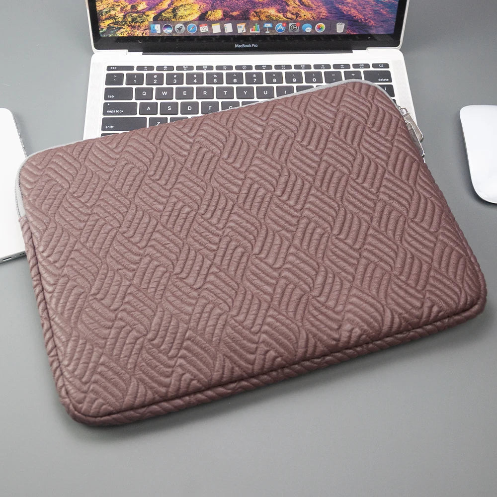 13/14/15/16 Inch Fashionable leather laptop bag For Laptop Cover for MacBook Air Pro Tablet Pouch Bag Fashion Notebook Soft Case