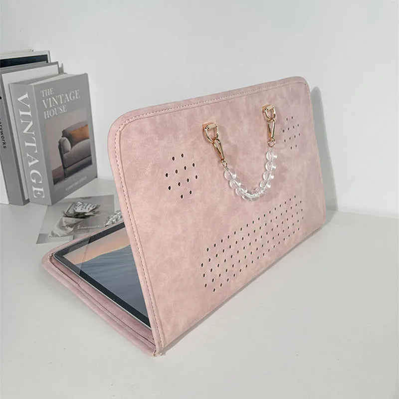 XMESSUN New Trendy PU Leather Laptop Case for Women,Fashion Designer The Computer Bag Is Suitable For 13, 14, 15 and 16 Inches