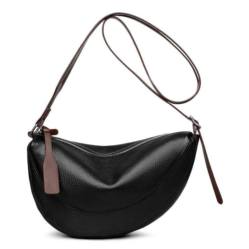 Women Genuine Leather Handbags Designer Fashion Daily Use Purse Female Shoulder bags Luxury Brand Cowhide Ladies Messenger Bags
