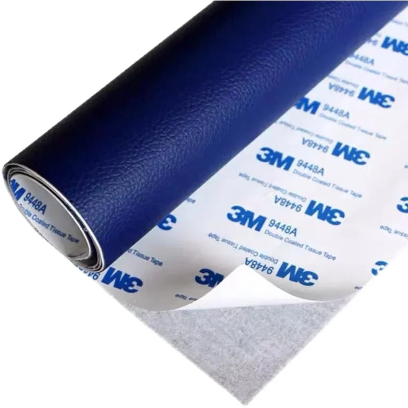 PU Artificial Faux Leather Self-adhesive Fabric for Upholstery Interior Car Seats Patches Bags Furniture Leatherette Fabrics