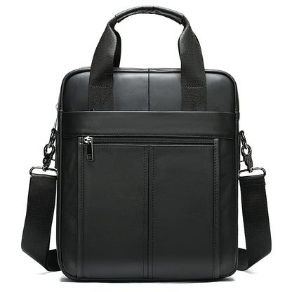 Men's Shoulder Bags Genuine Leather Crossbody Messenger Bag for 13.3 Inch Laptop Briefcase Leather Man Handbags 8577