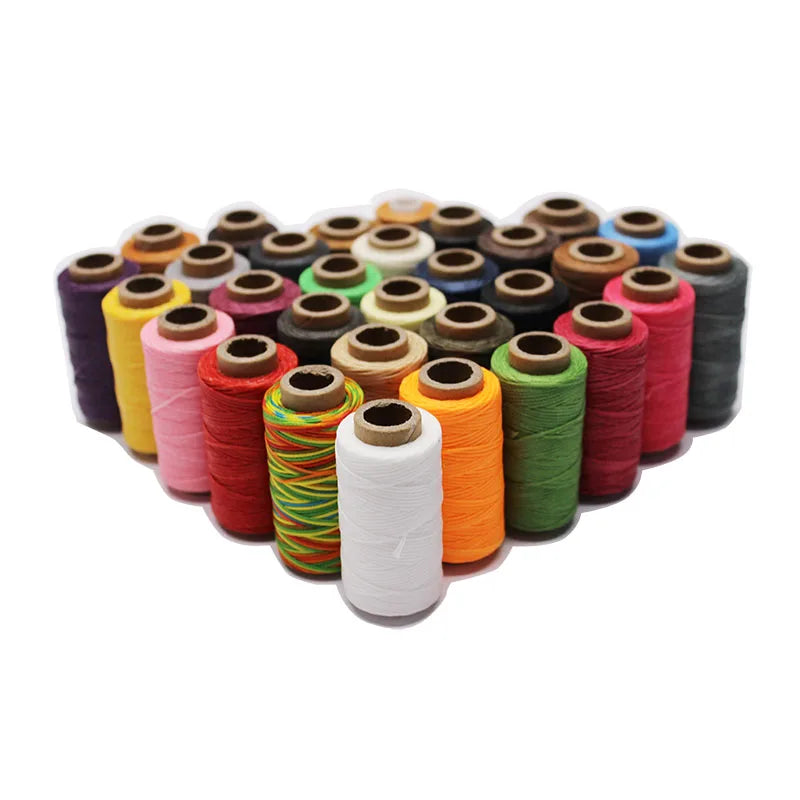 50m 0.8mm Leather Sewing Waxed Thread Wax Cord String Hand Stitching Craft DIY