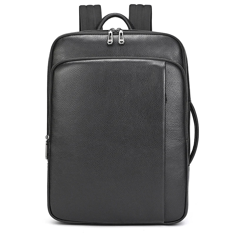 Luufan Business Leather Backpack For Men Male Genuine Leather Laptop Backpack 14 Inch Laptop School Bag School Bag Travel Bag