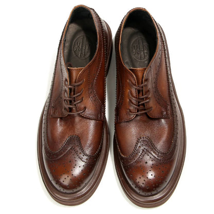 Genuine Leather Men's Block Shoes Mens Business Shoes Luxury New Handmade Comfortable Man Casual Shoes Retro Men Leather Shoes