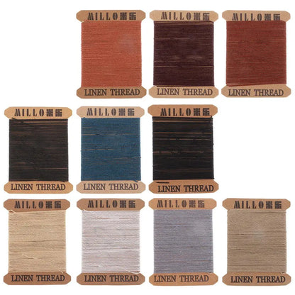 Waxed Linen Thread for Hand Sewing Bags Leather Crafts Jewelry Making Tools Manual Stitching and Repair Sewing Yarn