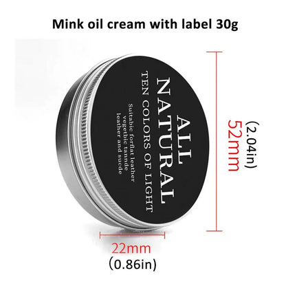 Leather Maintenance Oil Mink Oil Cream Leather Care Cream Practical Leather Repair Maintenance Cream For Leather Shoes Bags