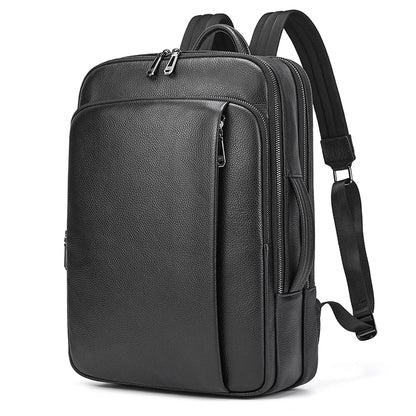 Luufan Business Leather Backpack For Men Male Genuine Leather Laptop Backpack 14 Inch Laptop School Bag School Bag Travel Bag
