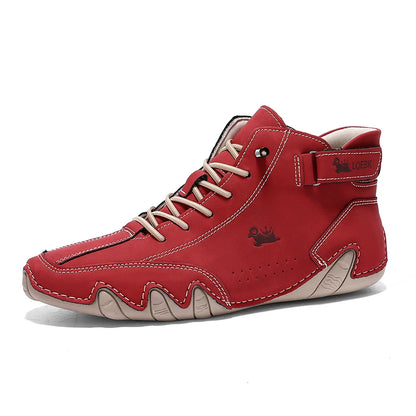 Leather Casual Shoes Sneakers for Men Fashion Outdoor Walking Loafers Shoes Comfortable Footwear Luxury Man Boots 2024 New In