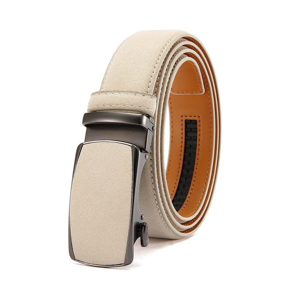 Men Leather Belt Automatic Buckle High Quality Male Leather Strap Luxury Jeans for Men Men Accessori