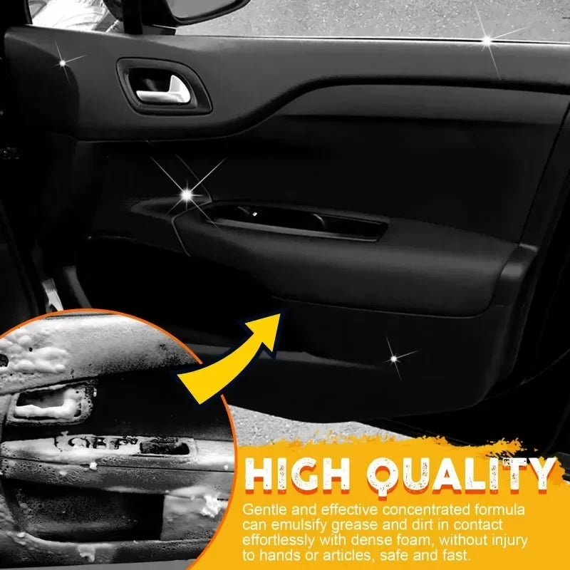 30/60/100ml Car Leather Cleaner Multifunctional Foam Cleaner Car Interior Strong Decontamination Ceiling Seat Cleaning Tool