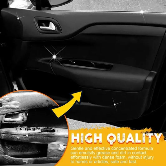 30/60/100ml Car Leather Cleaner Multifunctional Foam Cleaner Car Interior Strong Decontamination Ceiling Seat Cleaning Tool