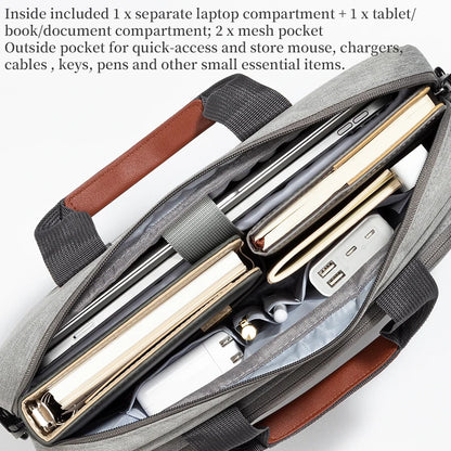 Laptop Bag for Men Business Briefcase Shoulder Handbag for Macbook HP Dell Lenovo Asus Surface Acer Huawei Notebook 14 15.6 inch