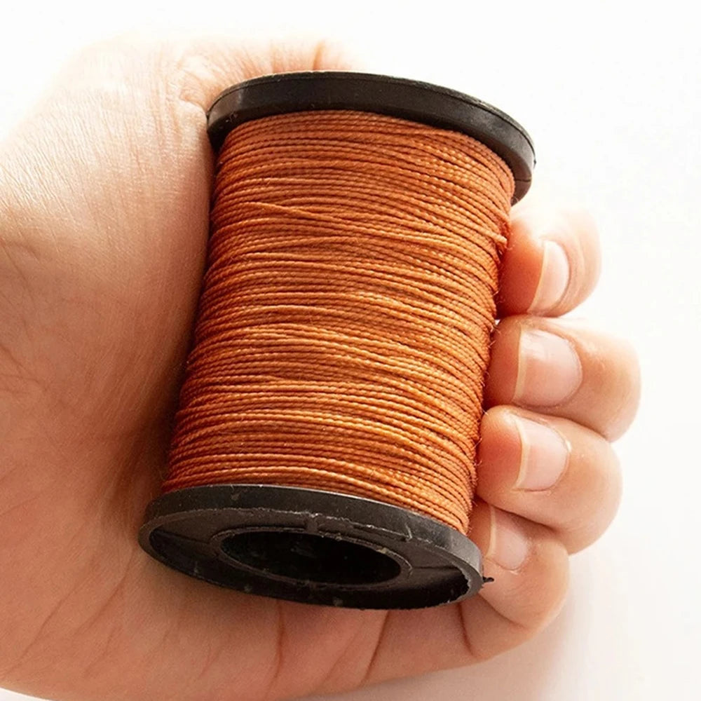 DIY Leather Sewing Kit Leather Sewing Awl Needle with Copper Handle Set Leather Canvas Tent Shoes Repairing Tool 3 Color Thread