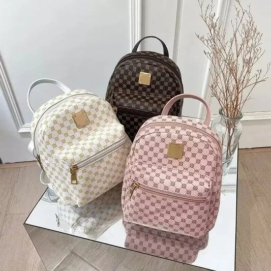 Women's Handbag Single Shoulder Crossbody Bag Double Shoulder Backpack Fashion All-matching Large Capacity Leisure Backpack